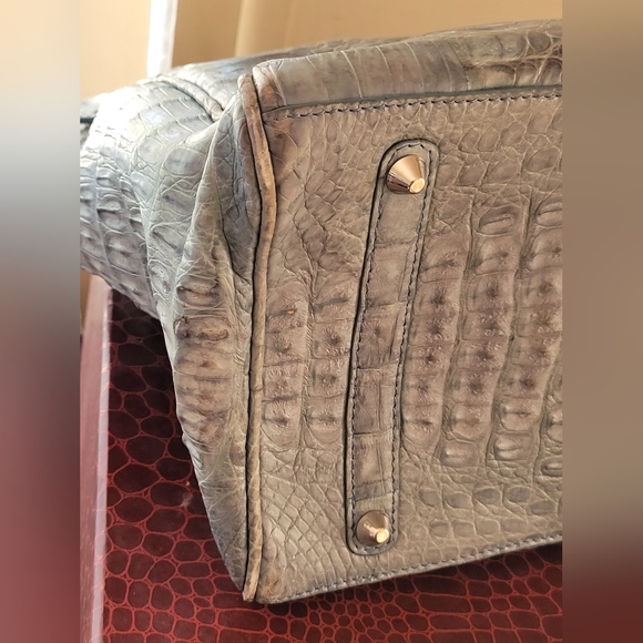Awesome real crocodile buckle handle bag - Picture 13 of 16
